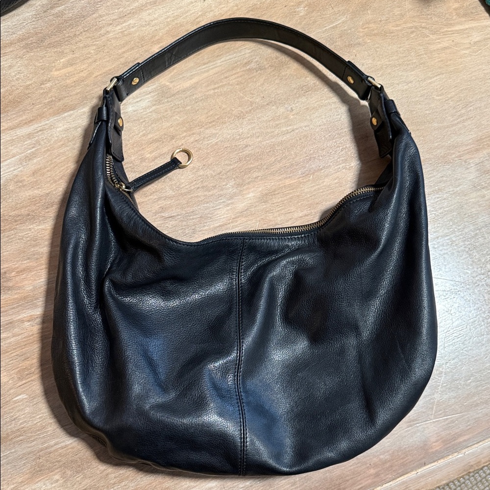 Ellen Tracy Leather Hobo Bag